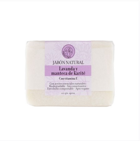 Jabón corporal de Lavanda y Karité - 110gr aprox - Pájaro Tigre