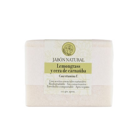 Jabón corporal de Lemongrass y cera de Carnaúba - 110gr aprox - Pájaro Tigre