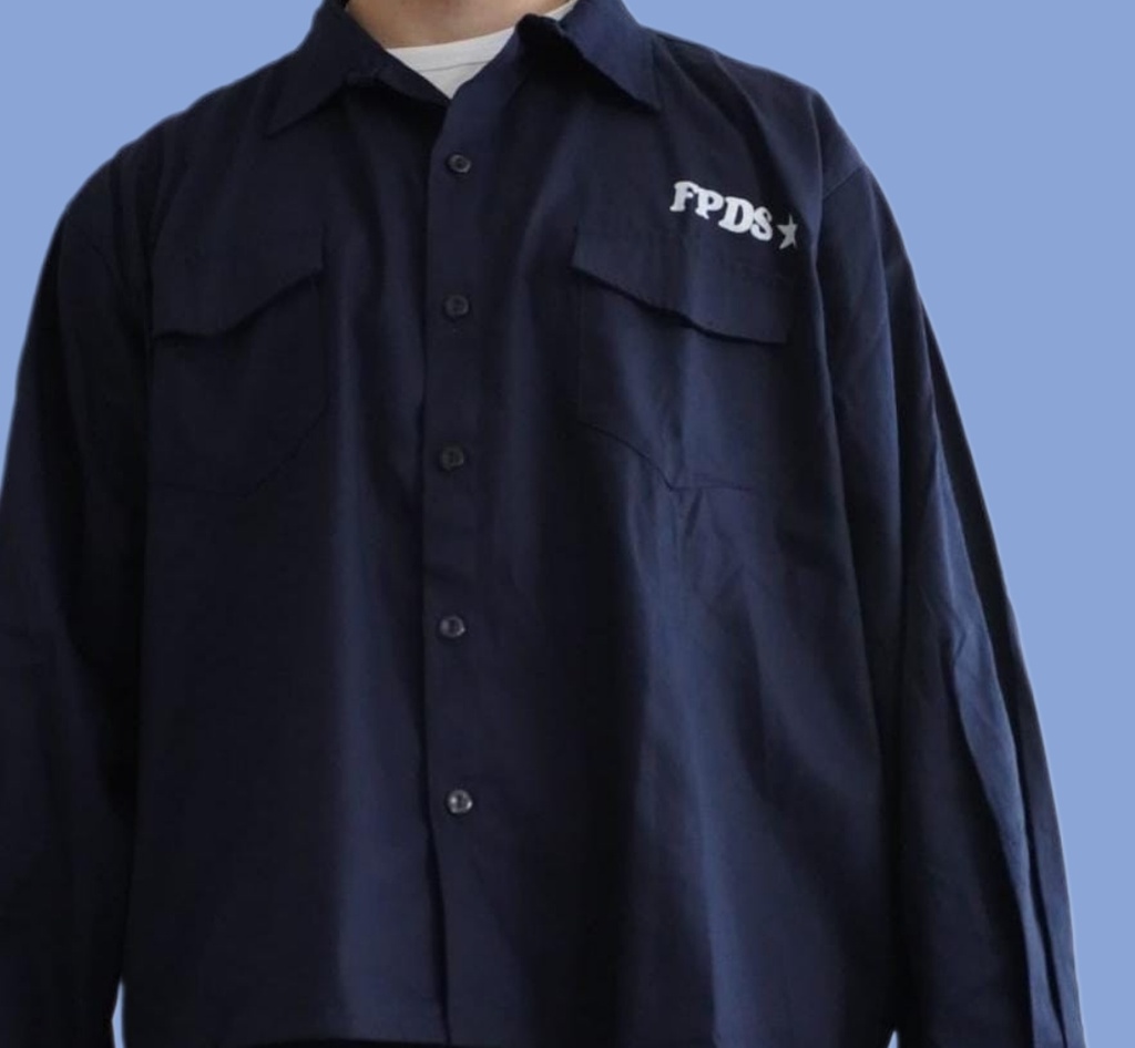 Camisa de trabajo hombre TEXTIL FPDS - Tela: gabardina grafa 6 Oz. - Talles del 36 al 48