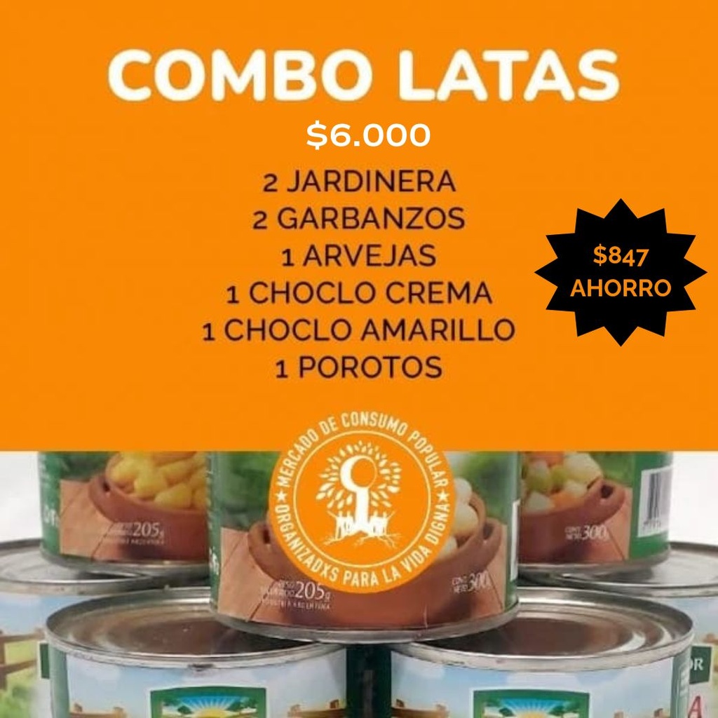 COMBO Latas - 8 Latas