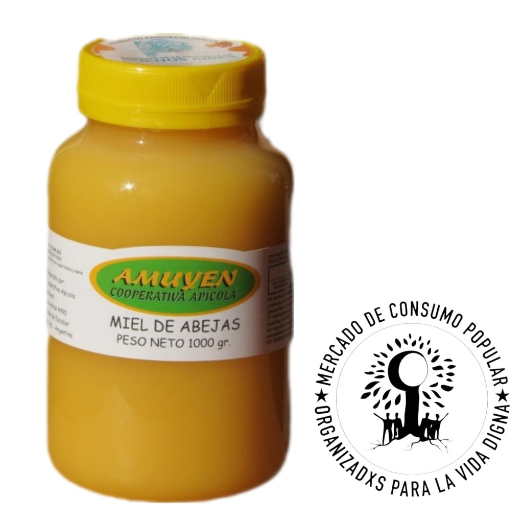 MIEL AGROECOLOGICA - 1kg - AMUYEN COOPERATIVA APICOLA ESCOBAR