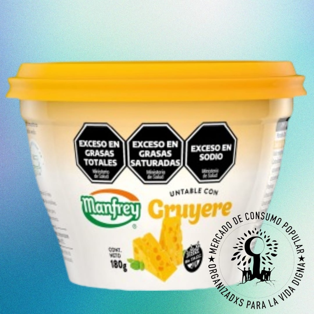 Queso Untable c/queso Gruyere MANFREY x 180gs