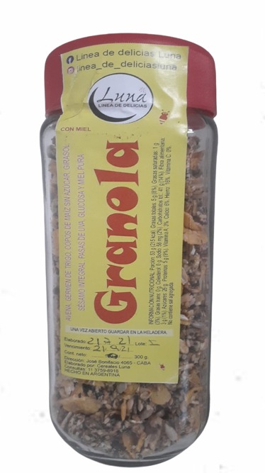 Granola etiqueta verde - 300gr - Luna