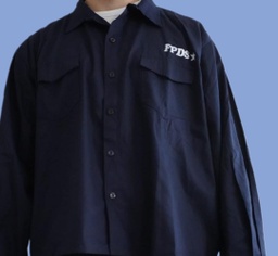 Camisa de trabajo hombre TEXTIL FPDS - Tela: gabardina grafa 6 Oz. - Talles del 36 al 48