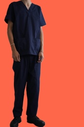 Ambo enfermería  TEXTIL FPDS Color: blanco/azul/celeste