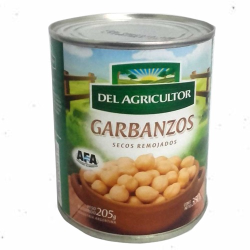 Garbanzos remojados - lata 350gr - El Agricultor