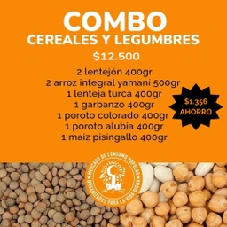 ¡OFERTA! COMBO CEREALES Y LEGUMBRES